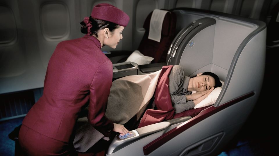 Some of the VA 777 flights might feature Qatar's pre-Qsuite business class.