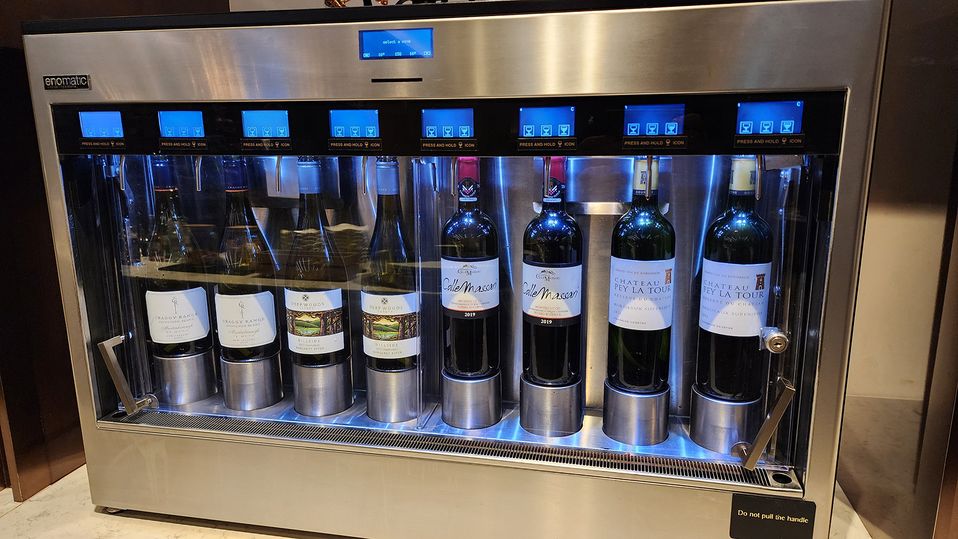 Self-serve wines.