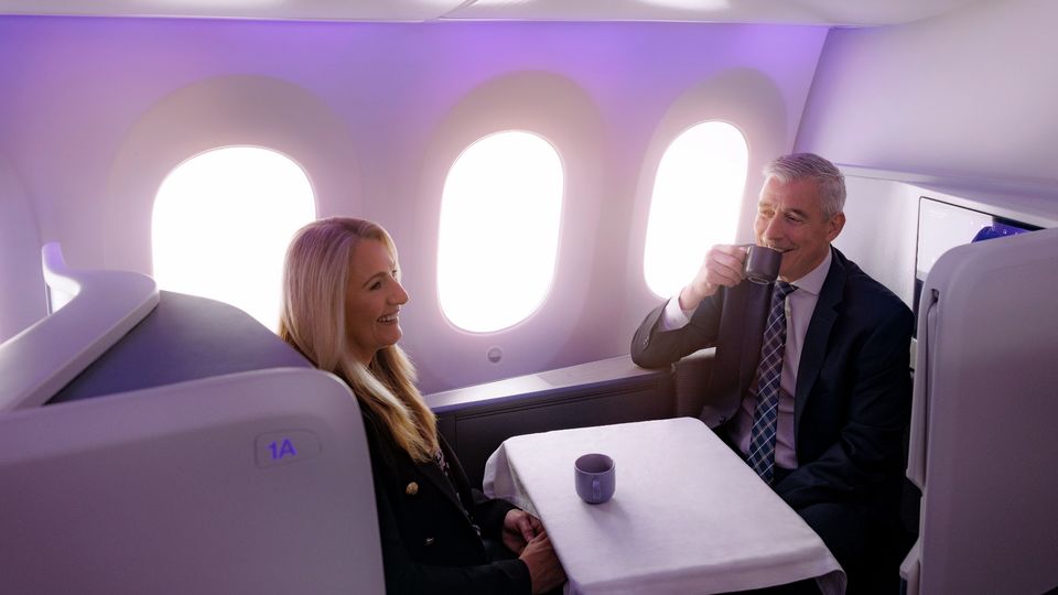 Air New Zealand's 787 Business Premier Luxe suite.