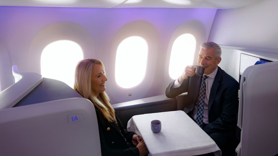 Air New Zealand's 787 Business Premier Luxe suite.