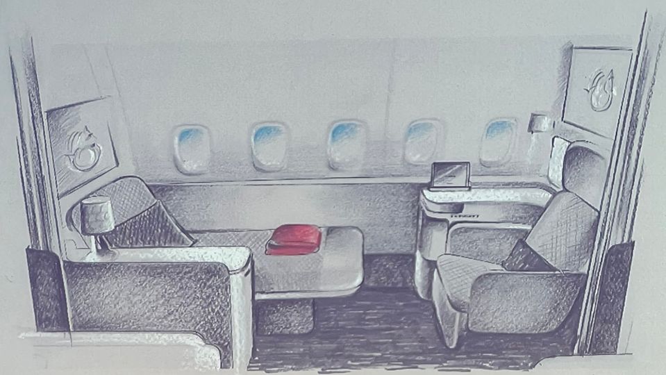 Air France's new 777 La Premiere first class.