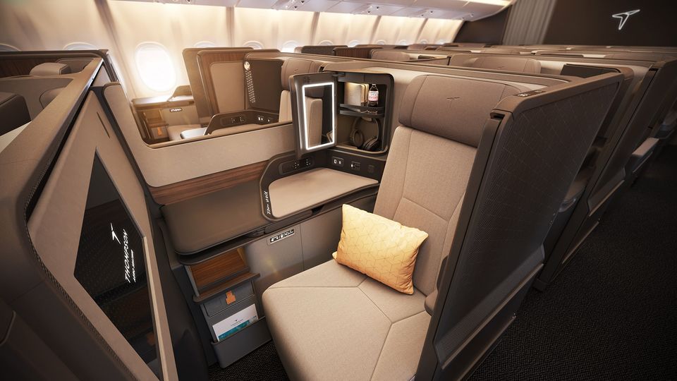 The latest version of the Vantage XL business class seat.