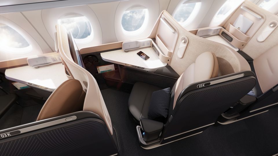 The new Vantage Nova business class suite.