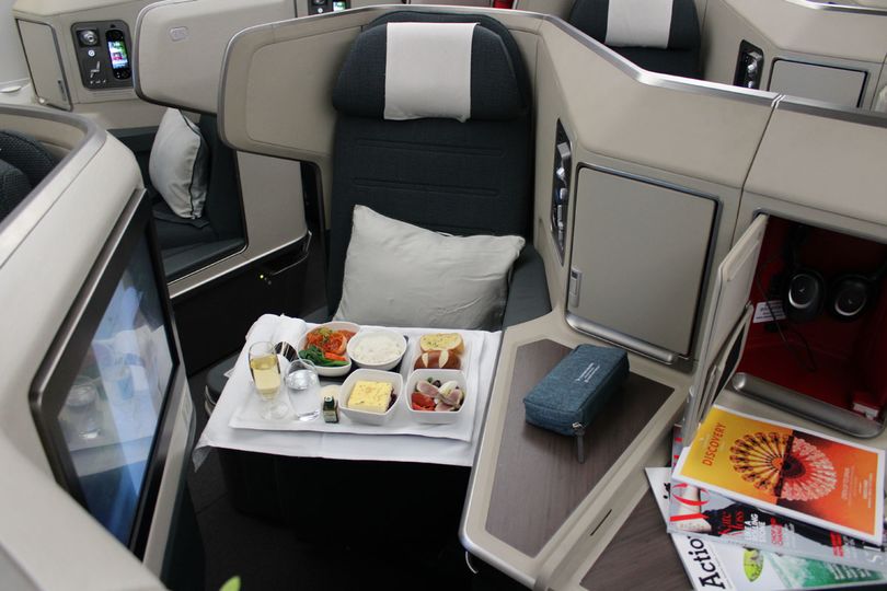 Cathay Pacific Airbus A350 business class premium economy seats ...