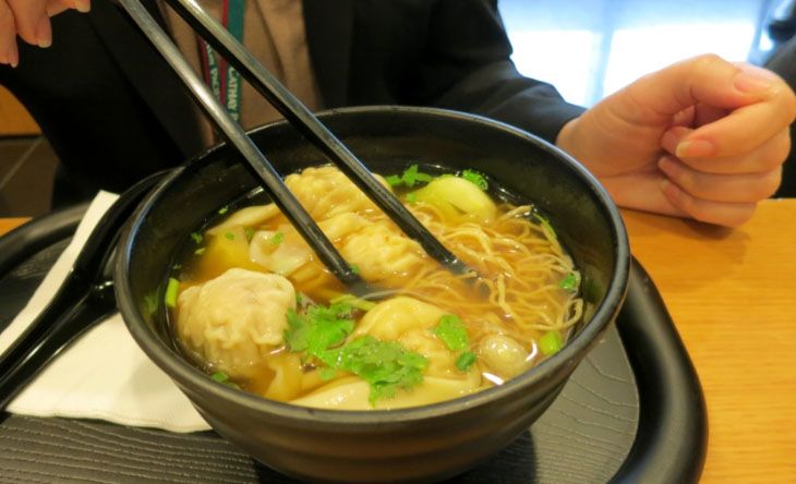 Head to Cathay's lounge for wonton noodle soup.... Chris McGinnis