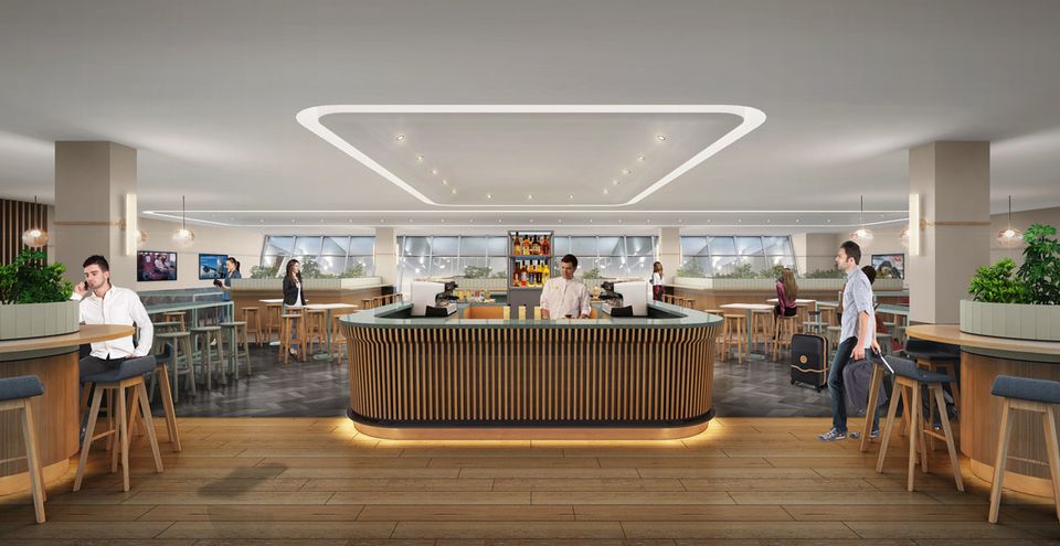 There'll also be a bar at the adjacent Qantas Club