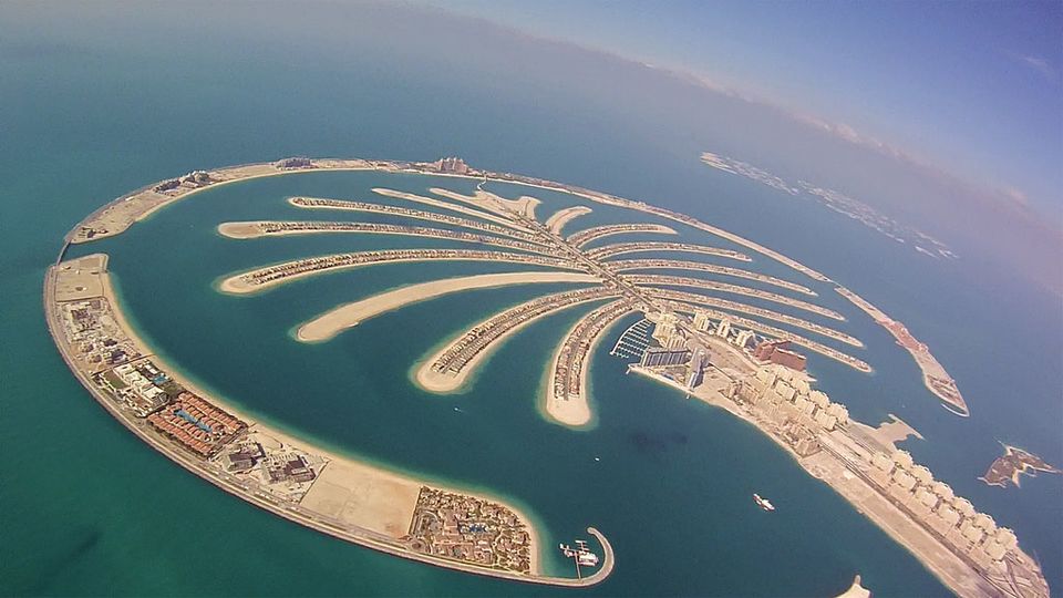The Palm Jumeirah in Dubai, United Arab Emirates