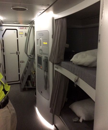 Photos: the Airbus A380's secret hangout zone for cabin crew ...