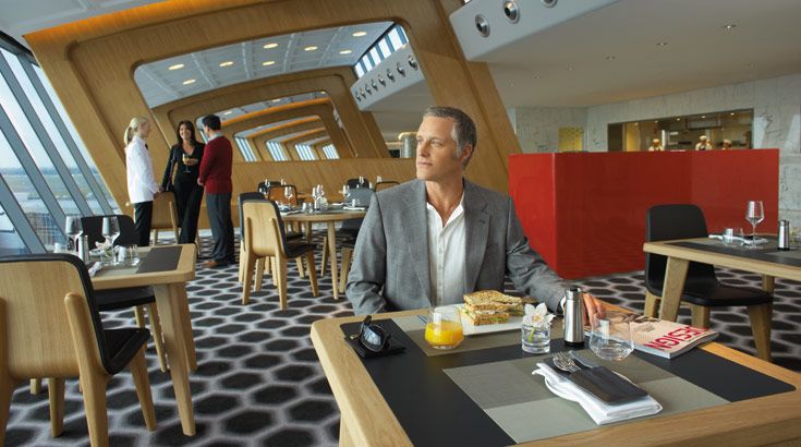 Through Emirates' parnership with Qantas, Skywards Platinum members can visit Qantas First Lounges prior to eligible Qantas and Emirates flights