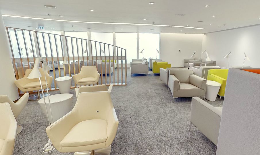 SkyTeam's Dubai lounge follows the 'New Concept' lounge style seen in HK...